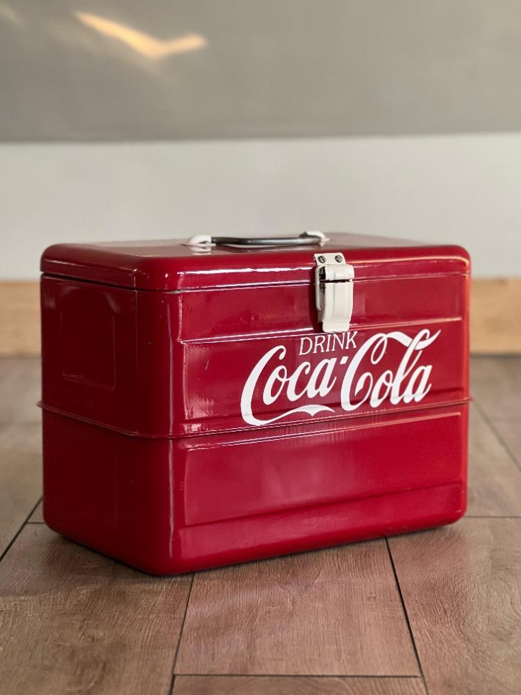 Vintage Koelbox met Coca Cola opdruk  